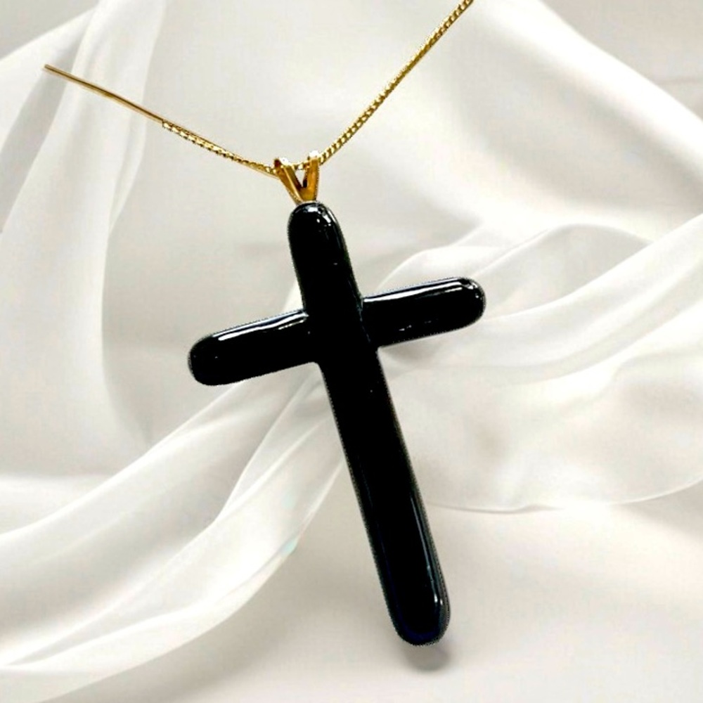Black coral cross